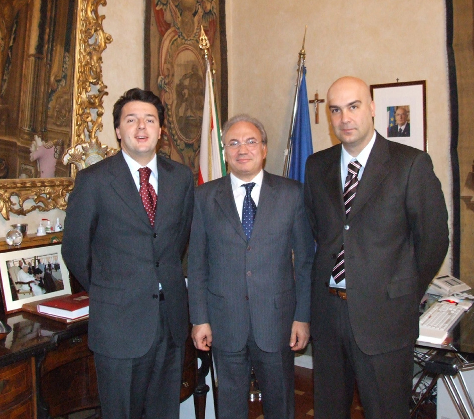 Visita del nuovo Questore Francesco Tagliente al Presidente Renzi e al Presidente del Consiglio Provinciale Mattei.